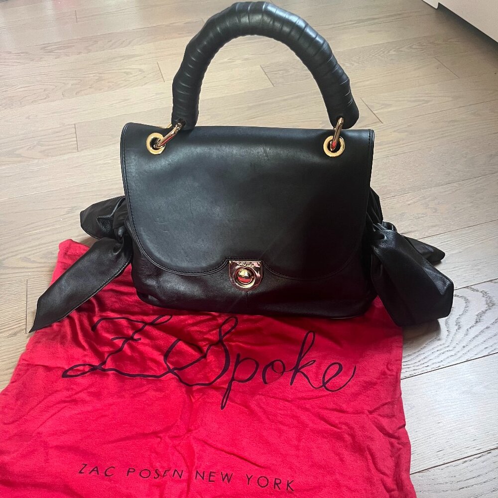Z Spoke by Zac Posen Bow Accented Leather Bag